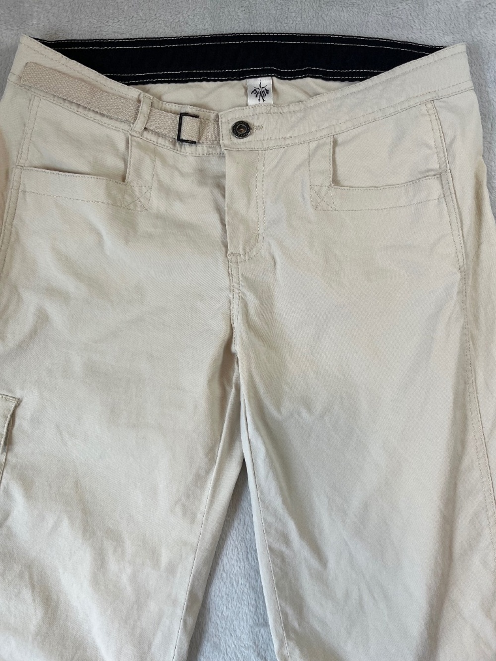 prAna Breathe sz L Lightweight Performance Cargo Hiking Pants Gorpcore EUC - Picture 3 of 14